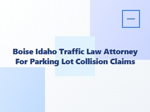 Boise Traffic Law Attorney for Parking Lot Collisions