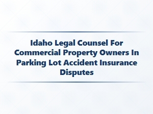 Idaho Legal Counsel for Parking Lot Accident Insurance Disputes